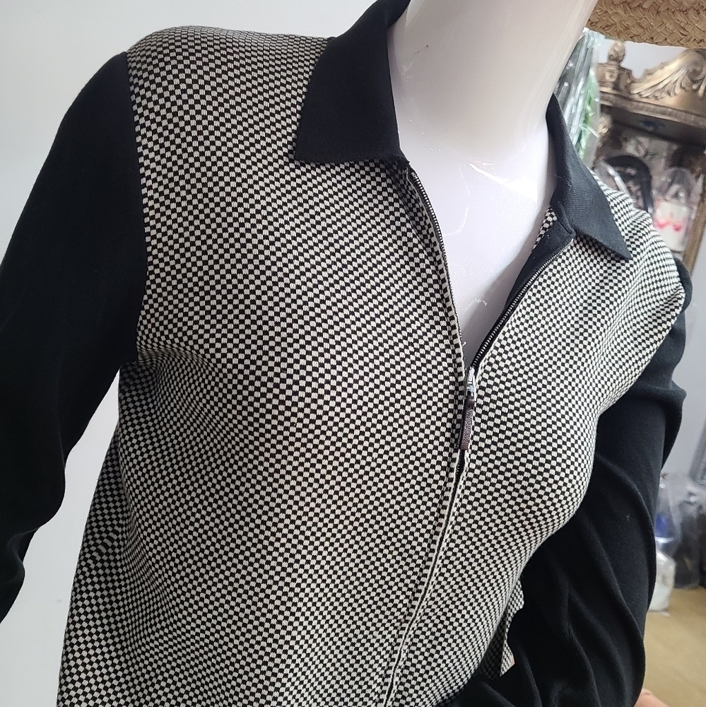Gentry Portofino Checkered Jacket Size Medium - Picture 8 of 9